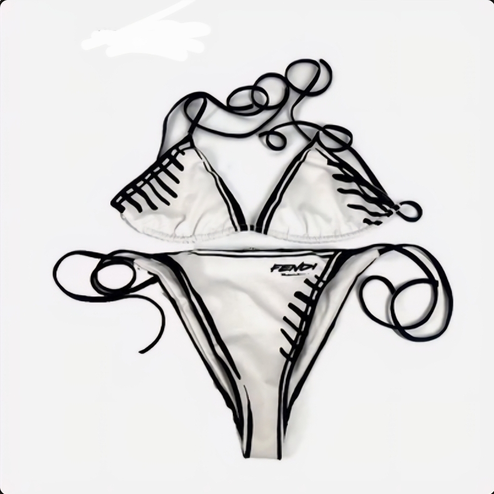 Fendi Black and White Bikini